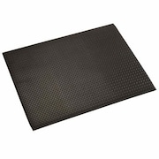 APACHE MILLS Apache Mills Diamond Deluxe Soft Foot Mat 1/2in Thick 3' x 4' Black 2057009003X4